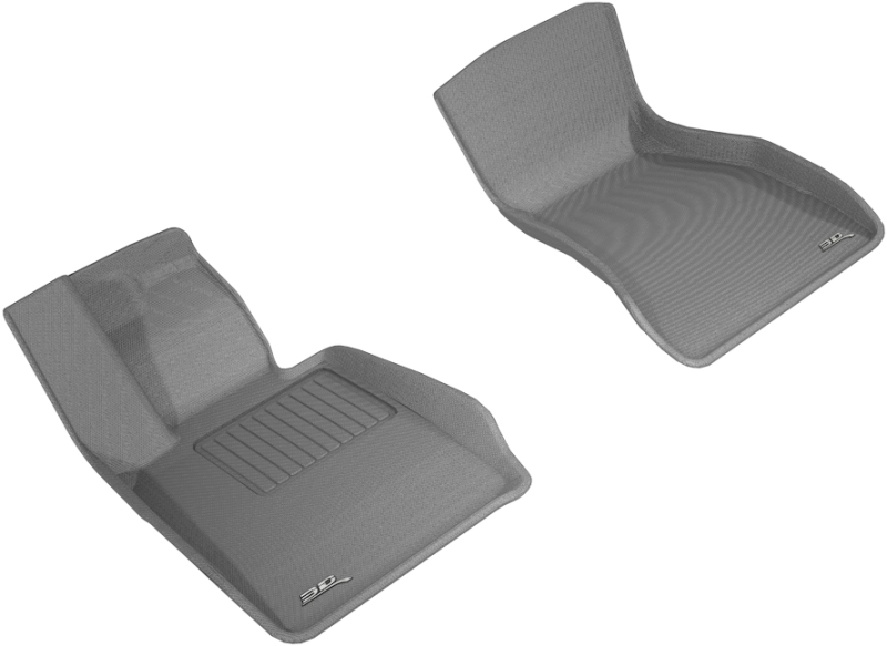 BMW 5 Series Floor Mats - Front - 3D MAXpider - Kagu - Gray - `17-`20